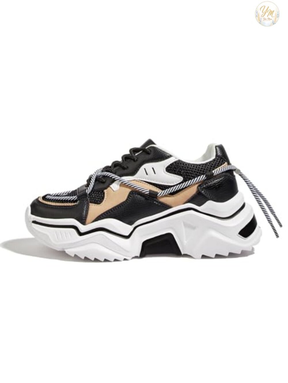 Platform Fashion Chunky Dad Sneakers Lace-Up Walking Shoe